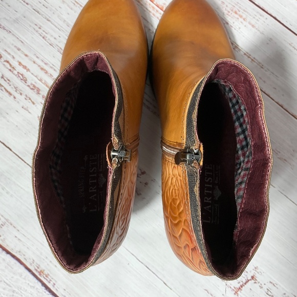 L’Artiste by Springstep Ankle Boots Tan - Picture 5 of 6